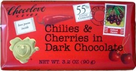 Chocolove Dark Chocolate Bar With Chilies And Cherries
